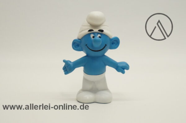 Peyo HACO Schlumpf Gummifigur | Vintage Hohlgummi Schlümpfe Figur | 12 cm