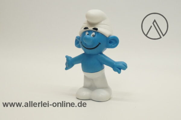 Peyo HACO Schlumpf Gummifigur | Vintage Hohlgummi Schlümpfe Figur