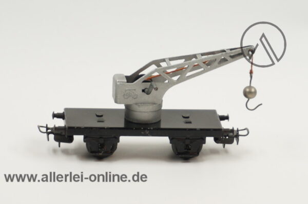 Märklin H0 | Märklin 366 Blechwagen Kranwagen | 10 T. Kran mit Kugelhaken