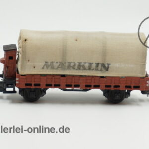 Märklin H0 | Märklin 322 Guß- Planwagen mit Bremserhaus | Güterwagen mit Plane