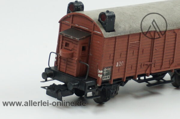 Märklin H0 | Märklin 320 Gedeckter Güterwagen mit Bremserhaus | Gussmodell Güterwagen mit Schlussleuchten