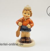 Goebel Ich möchte mitrudern Mädchen Figur | Porzellanfigur Nr. 1850 in OVP vorne