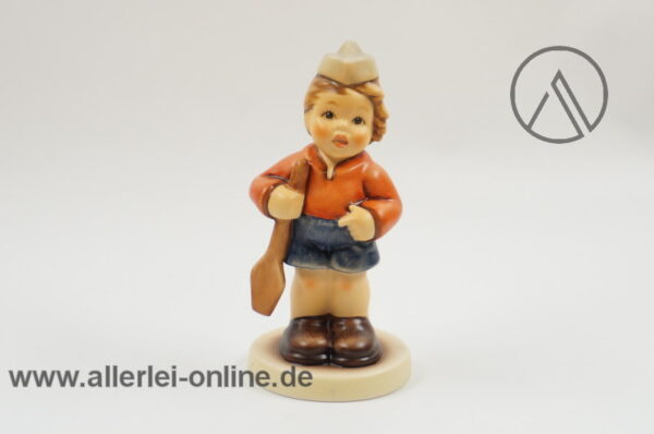 Goebel Ich möchte mitrudern Mädchen Figur | Porzellanfigur Nr. 1850 in OVP vorne