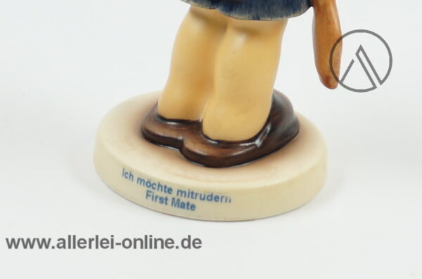 Goebel Ich möchte mitrudern Mädchen Figur | Porzellanfigur Nr. 1850 in OVP Sockel