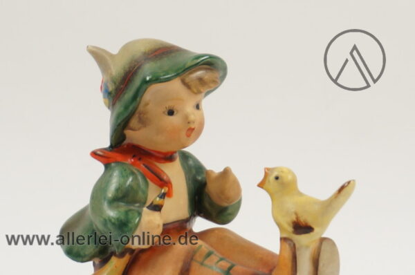 Goebel Junge mit Vogel Figur stimmt net| Porzellanfigur Nr. 63 vogel