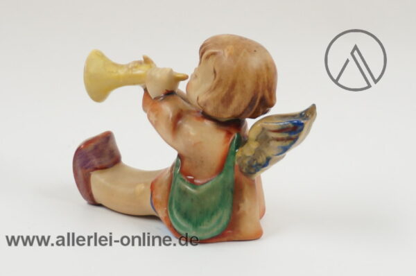 Goebel Engel mit Trompete und Kerzenhalter Figur | Porzellanfigur Nr. 1/40/0 hinten