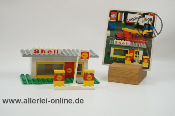 LEGO® 648 Shell Tankstelle | Shell Service Station mit Original Bauanleitung | Vintage 70er Jahre