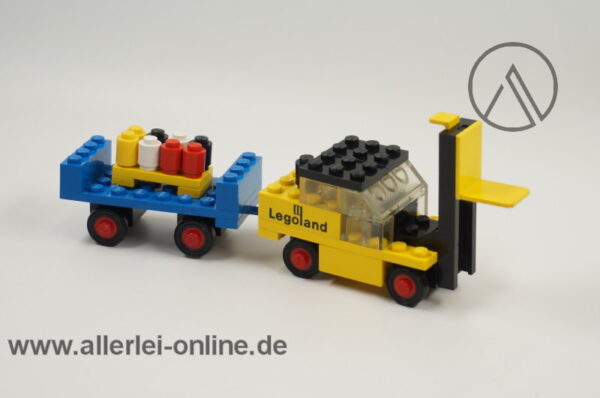 LEGO® 652 Gabelstapler mit Anhänger und Original Bauanleitung