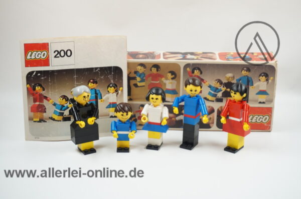 LEGO® 200 C | 5 tlg. Familie-Set mit OVP - Originalverpackung | Vintage 70er Jahre