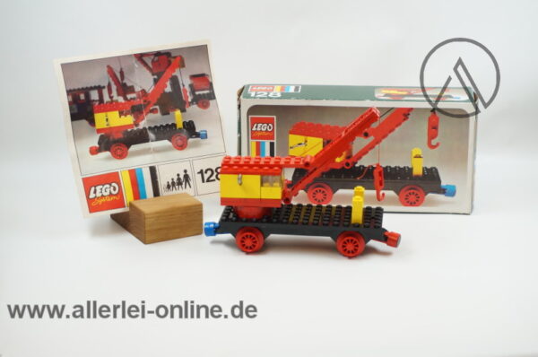 LEGO® 128 | LEGO® 128-2 Eisenbahn - Kranwagen | Mobilkran mit Originalverpackung