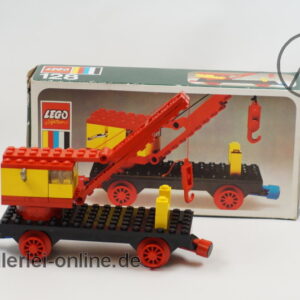 LEGO® 128 | LEGO® 128-2 Eisenbahn - Kranwagen | Mobilkran mit OVP / Originalverpackung