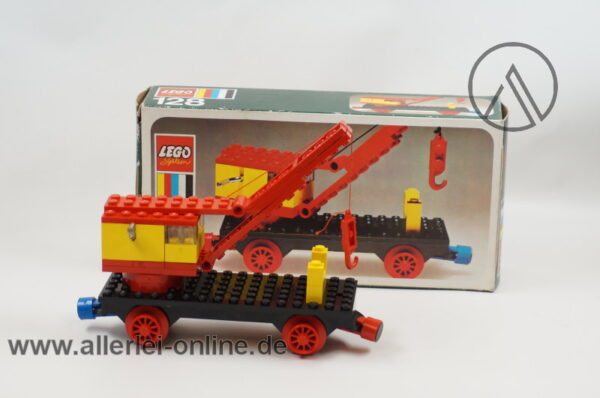 LEGO® 128 | LEGO® 128-2 Eisenbahn - Kranwagen | Mobilkran mit OVP / Originalverpackung