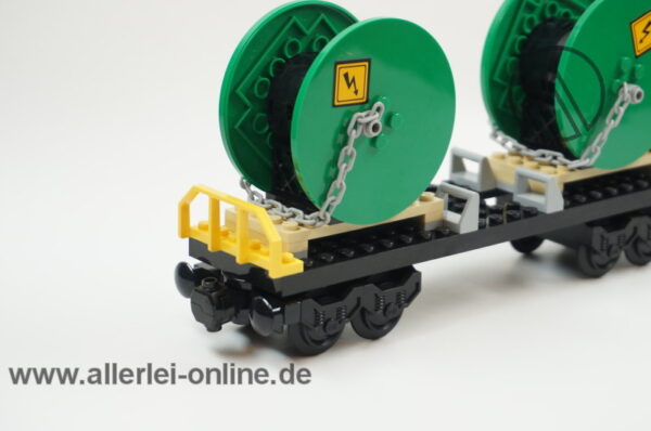 LEGO® City 60052 | LEGO® Eisenbahn Güterwagen mit Kabeltrommeln links