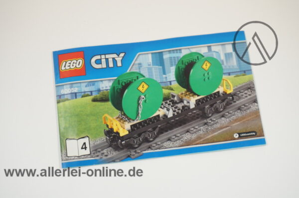 LEGO® City 60052 | LEGO® Eisenbahn Güterwagen mit Original Bauanleitung