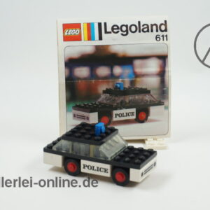 LEGO® 611 | Polizei-Auto | Police Car | mit Original Bauanleitung | Vintage 70er Jahre