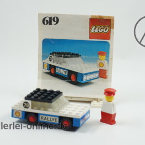 LEGO® 619 | Rallye-Auto mit Original Bauanleitung | Vintage 70er Jahre