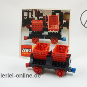 LEGO® 130 | LEGO® Eisenbahn Kipplore | Güterwagen mit Original Bauanleitung