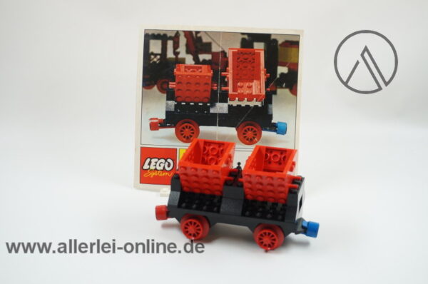 LEGO® 130 | LEGO® Eisenbahn Kipplore | Güterwagen mit Original Bauanleitung