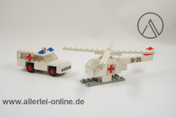 LEGO® 653 | Krankenwagen und Hubschrauber mit Original Bauanleitung