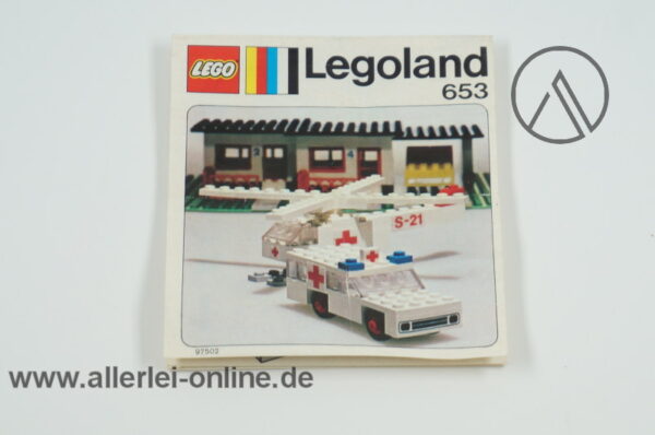 LEGO® 653 | Original Bauanleitung | Vintage 70er Jahre