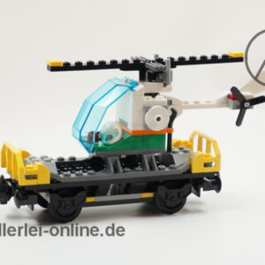 LEGO® City 60098 | LEGO® Eisenbahn Hubschrauber Transport | Güterwagen mit Helikopter und Original Bauanleitung