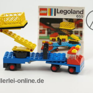 LEGO® 655 | Mobile Hydraulic Hoist - LKW mit Hebebühne und Original Bauanleitung | Vintage 70er Jahre