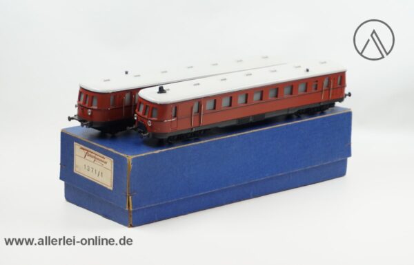 Fleischmann H0 1371/1 | Dieselhydraulischer Triebwagen mit Beiwagen | Schienenbus 2-teilig mit OVP