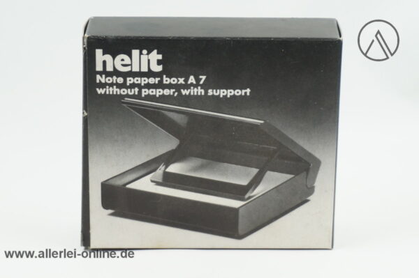 Helit 63058 Zettelbox | DIN A7 Zettelkasten mit Papiervorschub