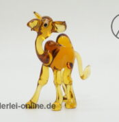 Buntes Glastier | Kamel - Trampeltier | Vintage Miniatur Glasfigur | Glaskunst Skulptur