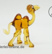 Buntes Glastier | Kamel - Trampeltier | Vintage Miniatur Glasfigur | Glaskunst Skulptur Seite