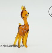 Buntes Glastier | Reh - Bambi | Vintage Miniatur Glasfigur | Glaskunst Skulptur Seite