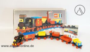 LEGO® 180 Eisenbahn 4.5V | LEGO® 180 Startpackung - Start-Set | Dampflok mit 5 Waggons und Schienen | OVP / Originalverpackung