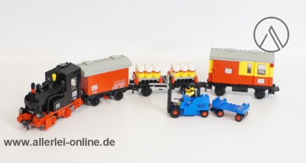 LEGO® 7722 Eisenbahn 4.5V | Dampflok mit 3 Waggons und Gabelstapler