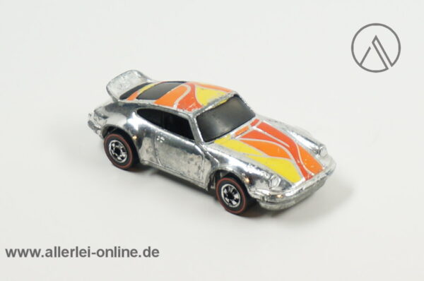 Mattel Hot Wheels | Porsche P-911 - CHROM | Porsche 911 Redline - Vintage Hong Kong 1974