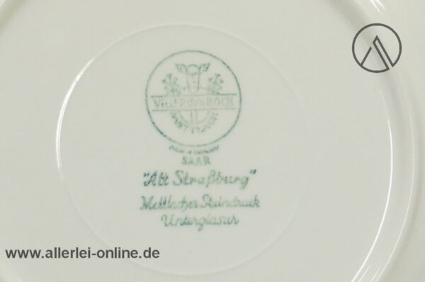 Villeroy & Boch | Alt Strassburg | Kuchenteller Dessertteller | altes Modell stempel