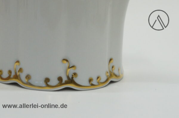 Rosenthal Classic Rose | Porzellan Sauciere mit Unterteller | Monbijou Rokoko mit Goldrand Rand
