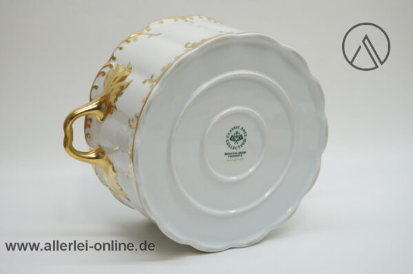 Rosenthal Classic Rose | Porzellan Terrine Suppenterrine | Monbijou Rokoko mit Goldrand Stempel umnten