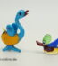 Buntes Glastier | Gans ,Ente | Vintage Miniatur Glasfigur | Glaskunst Skulptur Seite