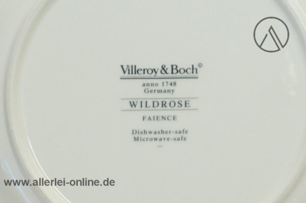 Villeroy & Boch | Wildrose | Kuchenteller - Dessertteller - Frühstücksteller | Ø 21 cm Stempel