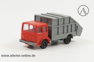 Champion Frankreich | LKW Müllwagen | Müllabfuhr - rot/silber | Vintage Modellauto