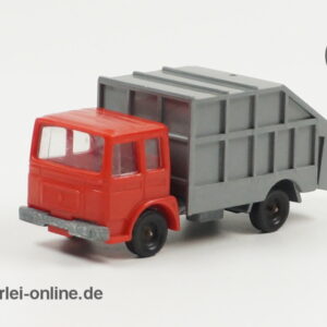 Champion Frankreich | LKW Müllwagen | Müllabfuhr - rot/silber | Vintage Modellauto