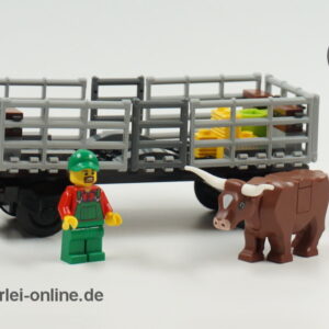 LEGO® City 60052 | LEGO® Eisenbahn Viehwagen - Güterwagen mit Original Bauanleitung