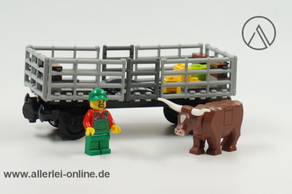 LEGO® City 60052 | LEGO® Eisenbahn Viehwagen - Güterwagen mit Original Bauanleitung