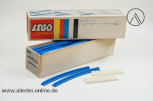 LEGO® 151 | LEGO® Eisenbahn Gleise | blaue gebogene Schienen + Schwellen mit Original Karton