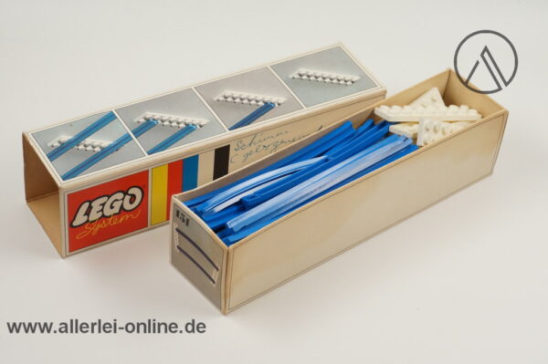 LEGO® 151 | LEGO® Eisenbahn Schienen | blaue gebogene Gleise + Schwellen mit Original Karton