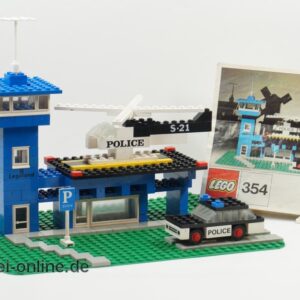 LEGO 354 Polizeistation | Police Heliport Station mit Original Bauanleitung | Vintage 60-70er Jahre