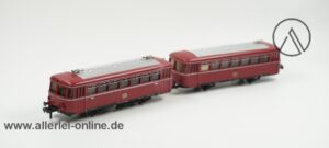 Fleischmann H0 | 2-teilig Schienenbus mit Beiwagen | Triebwagen VT98 9732 mit Beiwagen VS98 279 der DB