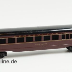 Fleischmann H0 | 1421 Schnellzug-Speisewagen der Pennsylvania Rail Road (PRR) | 4-achsiger Pullman Schnellzugwagen - Made in US. Zone Germany