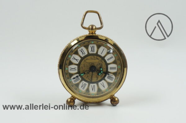 Messing Wecker | Vintage Mechanische Uhr | Reisewecker