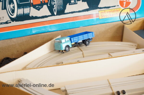 Prefo DDR | HO - 1:87 | AUTO-TRANS | SKODA 706 RTV LKW | Elektrisches Verkehrsspiel | Startpackung Set 1 - LKW Autorennbahn Verkehrsspiel DDR Spielzeug